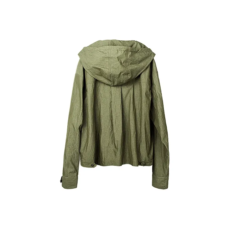 HUANXIANGZHE Jackets Unisex Army Green-1