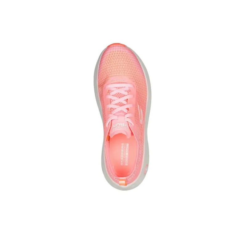 Skechers Max Cushioning Cushioning Anti Slip And Wear Resistant Low Top Casual Running Shoes Women's Pink White-3