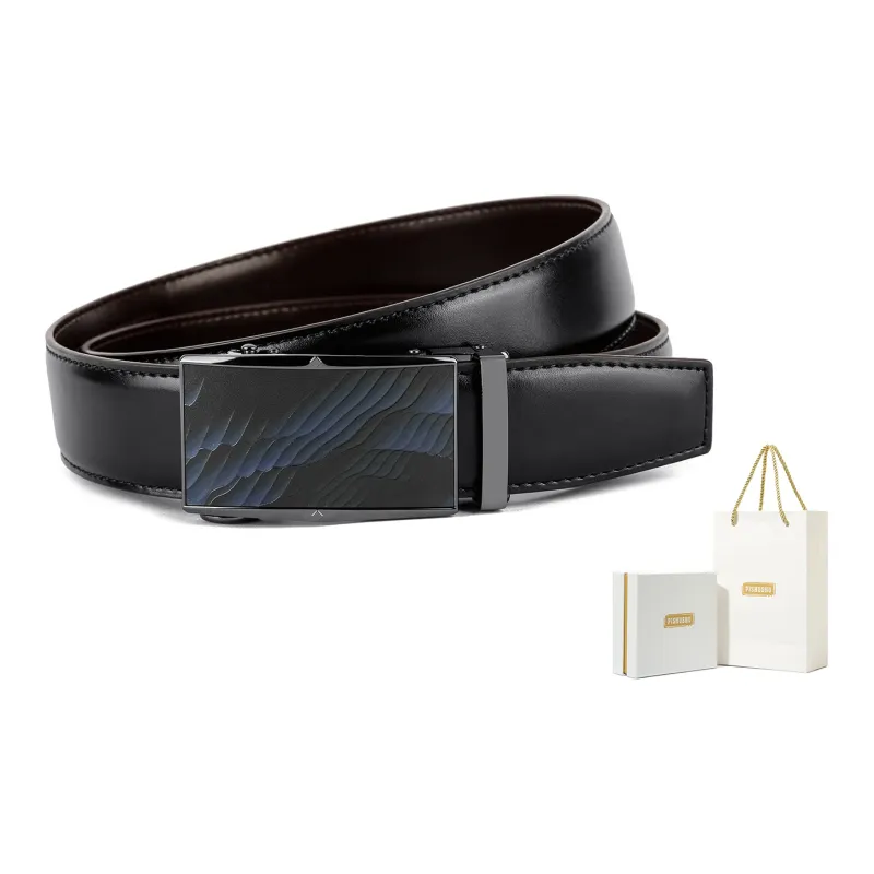 PISHUSHU Leather Belts Men-5