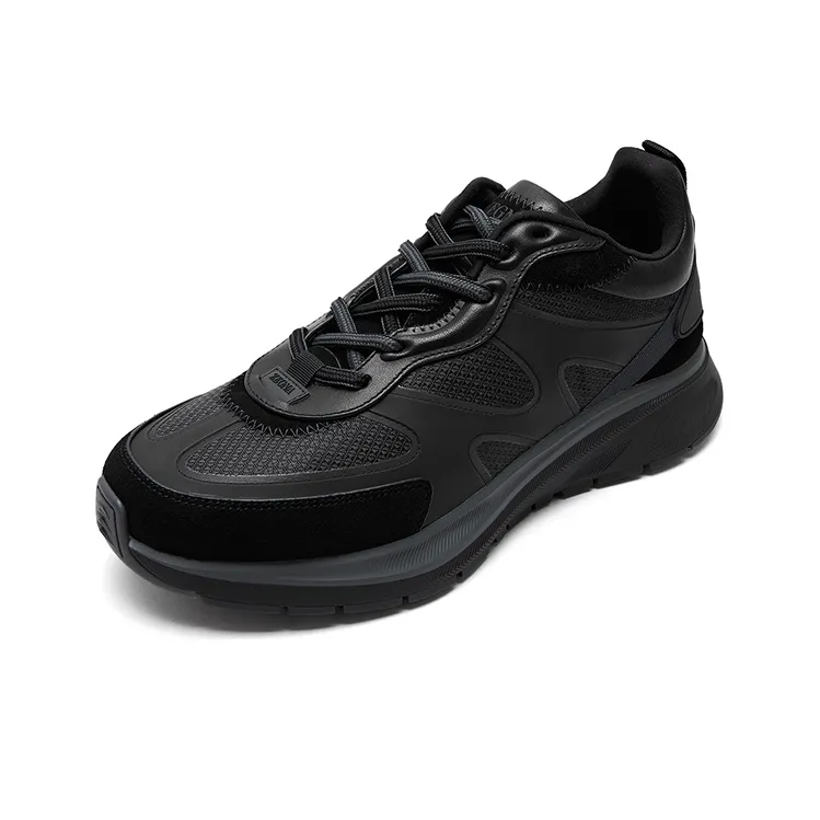 Zegna Anti-Slip Wear-Resistant Low-Top Sports Casual Shoes Men's Black-2