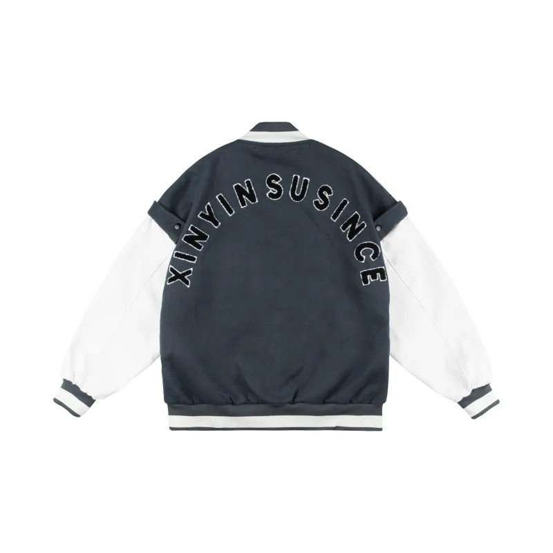 XINYINSU P&d Baseball Jacket Spring Autumn And Winter Unisex-1