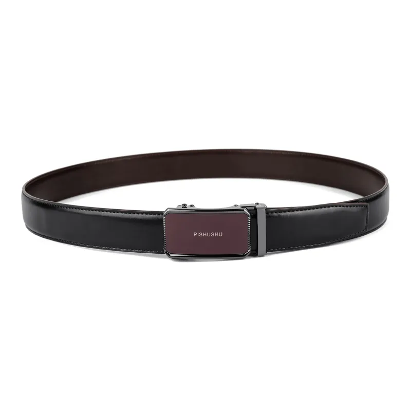 PISHUSHU Leather Belts Men-4