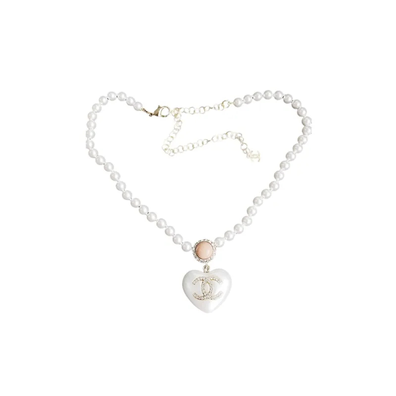 CHANEL Necklace Women's Pearl White-2