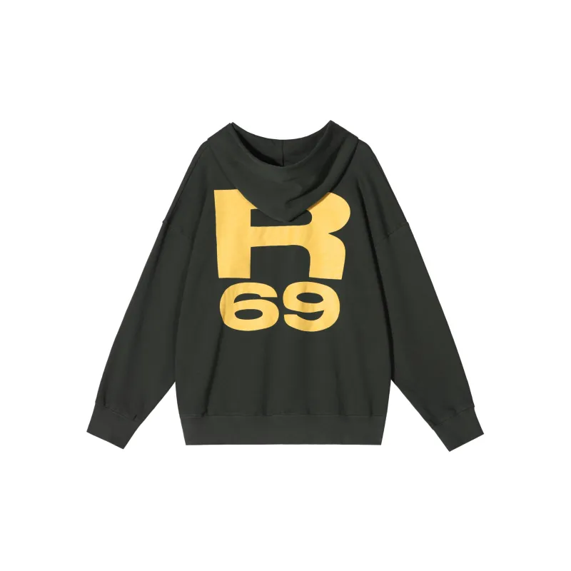 R69 Fall And Winter Hooded Loose Fit Sweatshirt Unisex-1