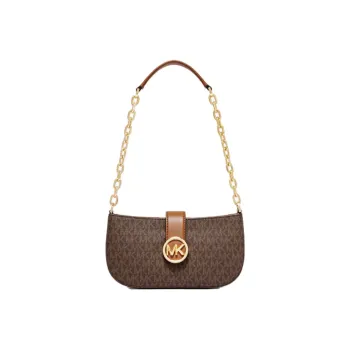 MICHAEL KORS Artificial Leather Shoulder Bag Small Size Women's Dark Brown