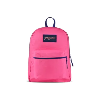 JanSport Backpacks T08W0CS Neon Pink With Purple Contrast