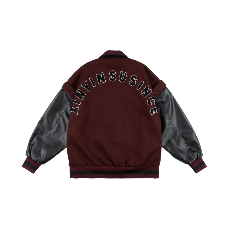 XINYINSU P&d Baseball Jacket Spring Autumn And Winter Unisex-6