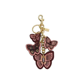 COACH Bag Charm Leather Pendant Bag Accessory Women's Boseberry