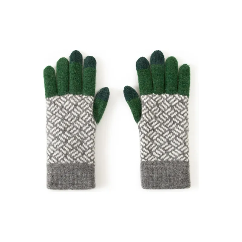 BAIJUAN Knit Gloves Unisex-1