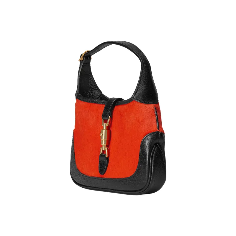 GUCCI Jackie 1961 Plush With Leather Crescent Shoulder Bag Shoulder Bag Women's-1