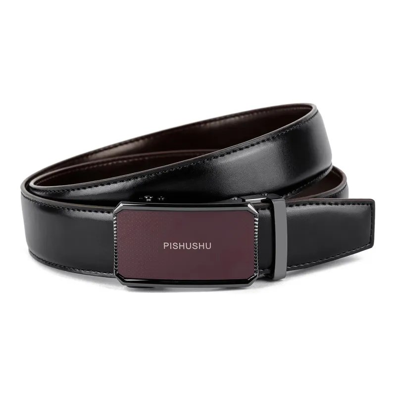 PISHUSHU Leather Belts Men-2