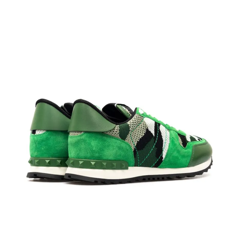 Valentino Cushioning, Wear Resistant Low Top Sports Casual Shoes Men's Green Vintage Version-3