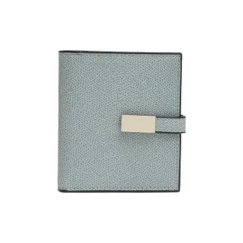 Valextra Calfskin Wallet Women's Smolder Blue