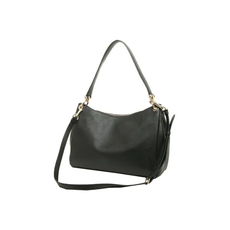 COACH Mia Pebbled Leather Handbag Shoulder Bag Crossbody Bag Large Size Women's Black-3