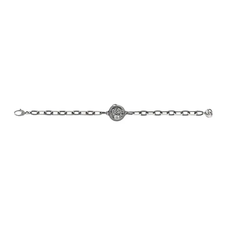GUCCI 925 Sterling Silver Bracelets Men's-2