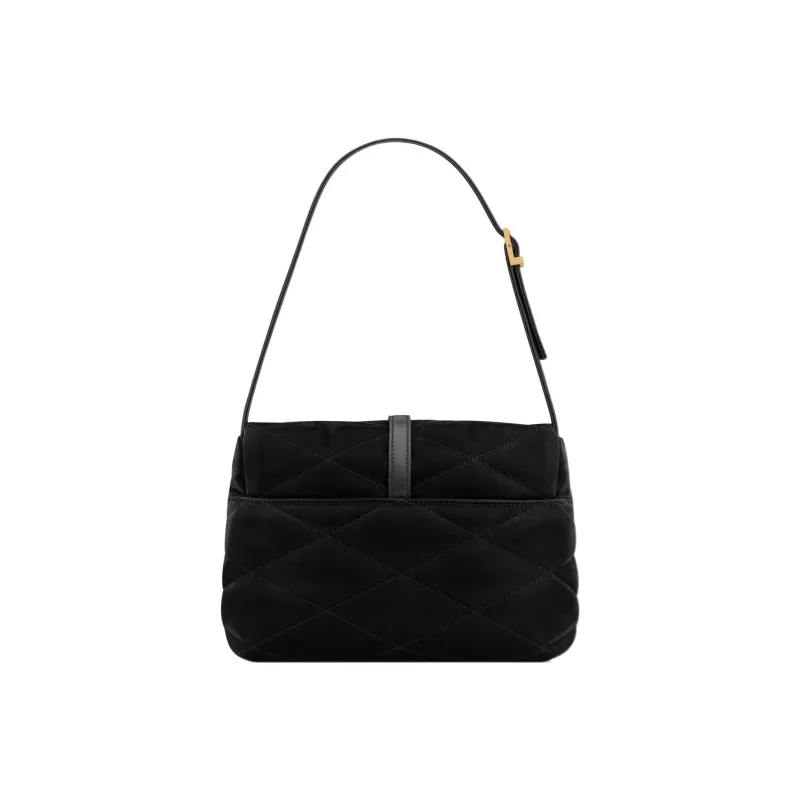 SAINT LAURENT Lacquered Finish Canvas With Lambskin Shoulder Bag Handbag Shoulder Bag Women's Black-2