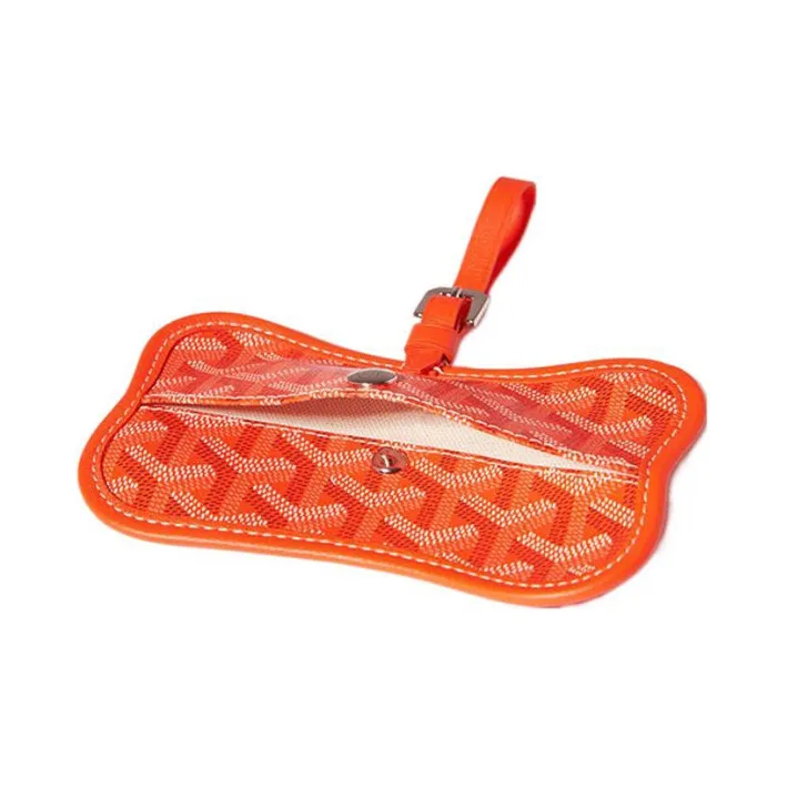 GOYARD Chien Gris Canvas With Leather Pet Bag Merch Unisex Orange-1