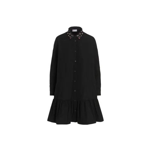 RED VALENTINO Long-Sleeved Dresses Women's Black