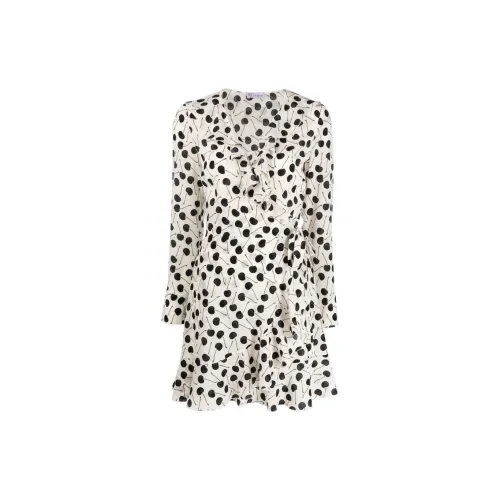 RED VALENTINO Long-Sleeved Dresses Women's White