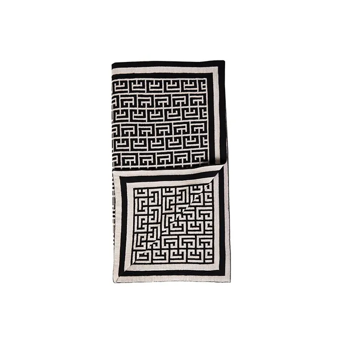 BALMAIN Knit Scarves Men Black-1