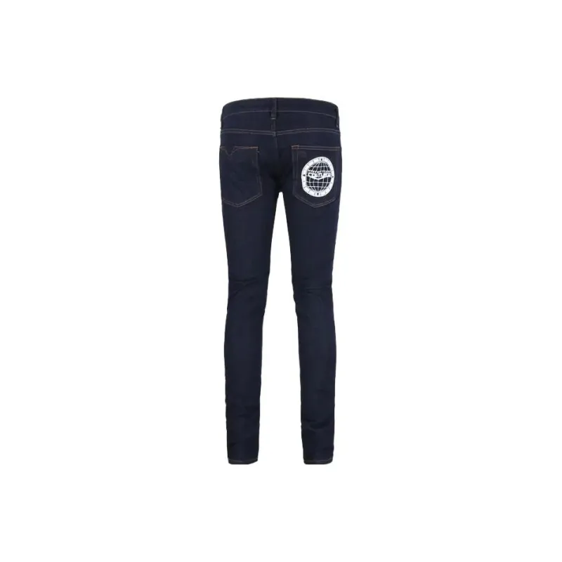 VERSACE JEANS COUTURE FW22 Slim Fit Pants Jeans Men's Dark Blue-1