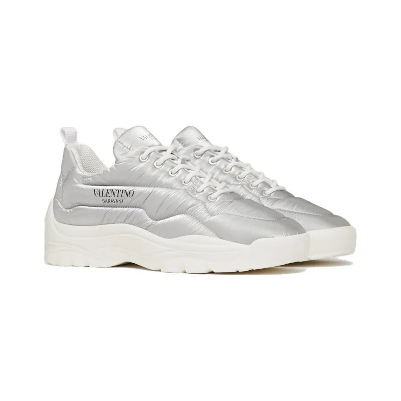 Valentino Gumboy Low-Top Sports Casual Shoes Men's Silver-2