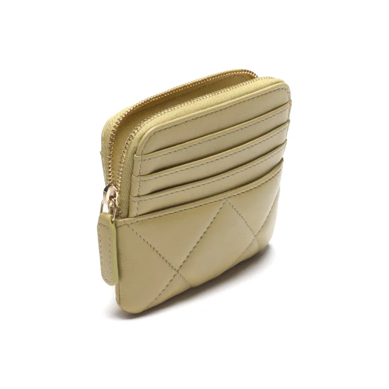 CHANEL 19Bag22K Fall And Winter Lambskin Coin Purse Women's Light Green-2