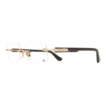 Chrome Hearts Plate And Metal Square Optical Glasses Unisex
