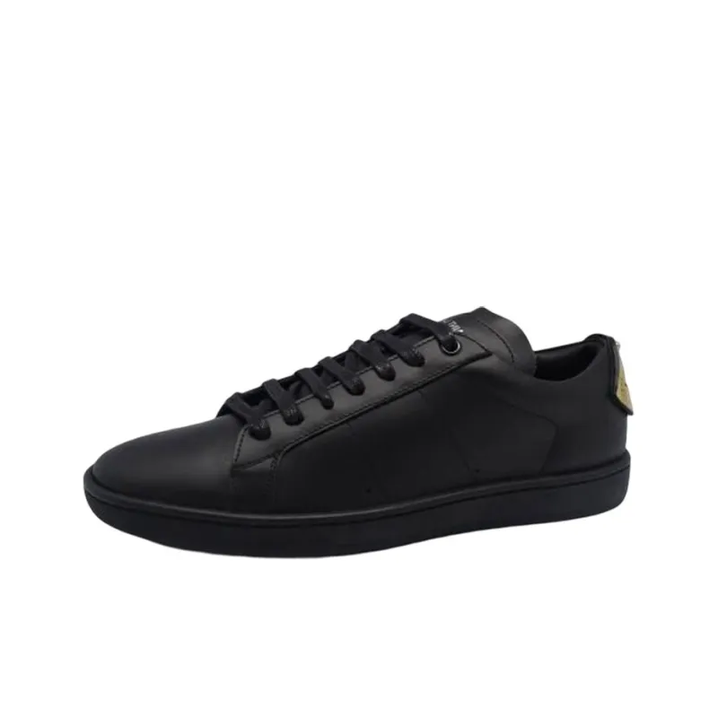 SAINT LAURENT Low Top Stylish Skateboarding Shoes Men's Black-2