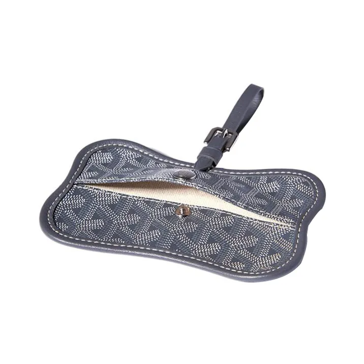 GOYARD Chien Gris Canvas With Leather Pet Bag Merch Unisex Gray-1