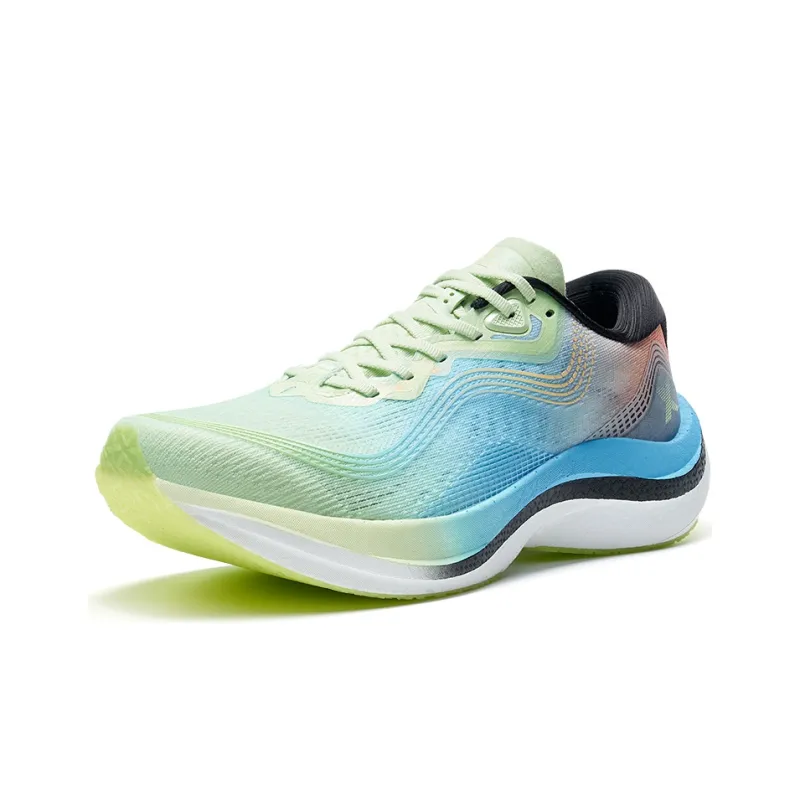 XTEP 260 2.0 Cushioned Slip Resistant Abrasion Resistant Low Top Foam Running Shoes Men's Green Orange-1