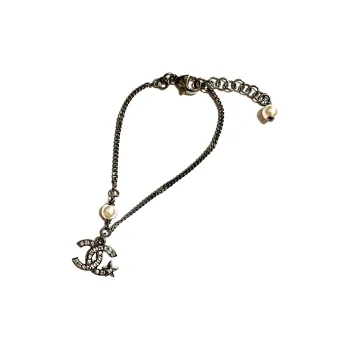 CHANEL Pearl Rhinestone Stars Bracelets Women's