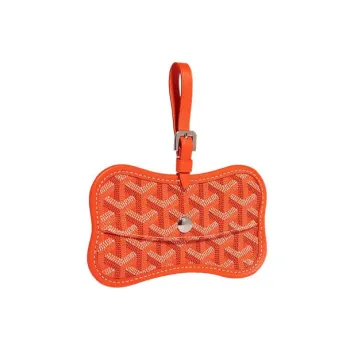 GOYARD Chien Gris Canvas With Leather Pet Bag Merch Unisex Orange