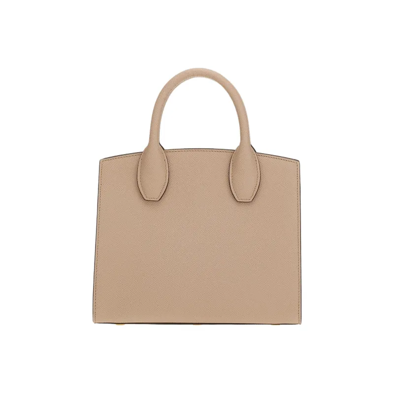 FERRAGAMO Cow Leather Handbag Women's Coffee-2
