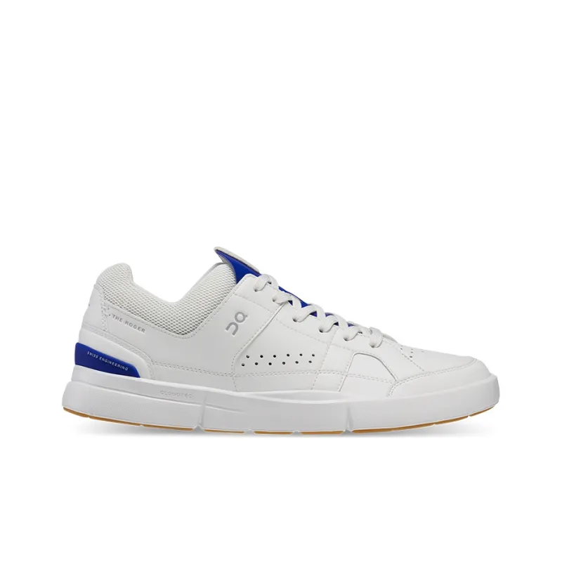 FEIDELEI x On THE ROGER Anti Slip And Wear Resistant Lightweight Low Top Skateboard Shoes Men's White Indigo-1