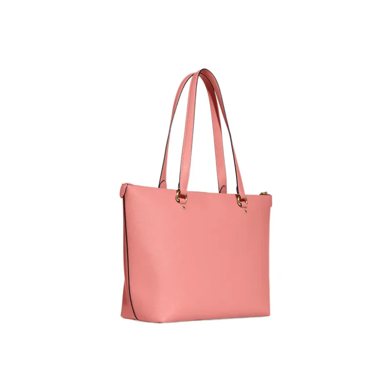 COACH Gallery Cross Stitch Leather Tote Bag Shopping Bag Handbag Shoulder Bag Women's Pink-1