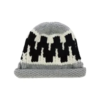 KENZO Zigzag knit Beanie Hat