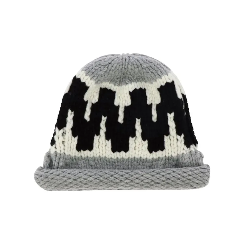 KENZO Zigzag knit Beanie Hat-0