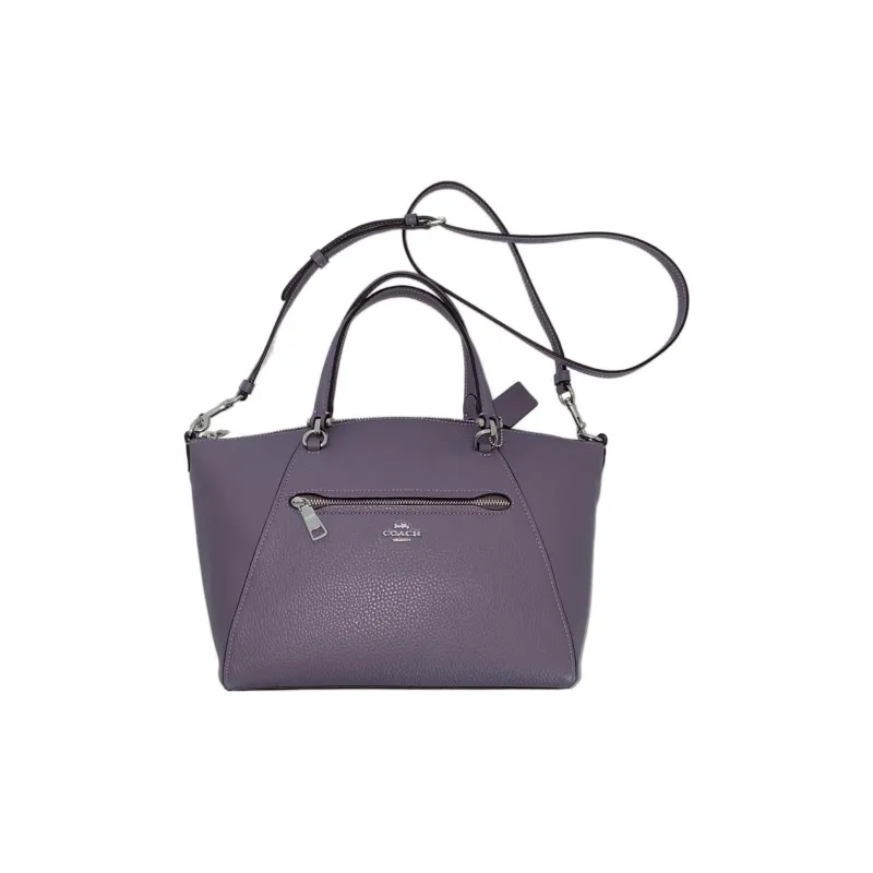 COACH Prairie Litchi Grain Leather Dumpling Bag Handbag Shoulder Bag Crossbody Bag Medium Size Women's Vintage Purple-2