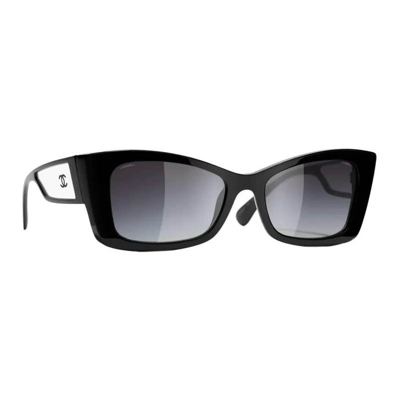 CHANEL Irregular Shape Sunglass Women's-1