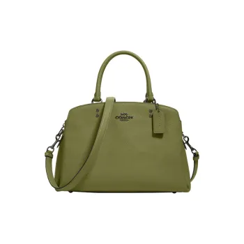 COACH Lillie Cross Grain Leather Shoulder Bag, Crossbody Bag, Handbag Large Size Women's Jasper