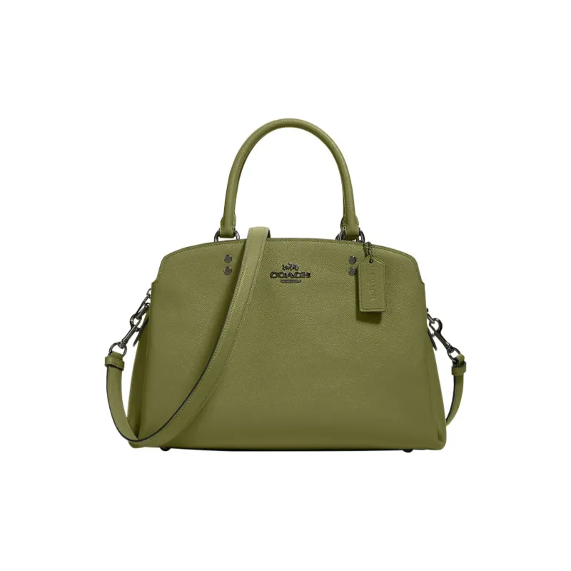COACH Lillie Cross Grain Leather Shoulder Bag, Crossbody Bag, Handbag Large Size Women's Jasper-0