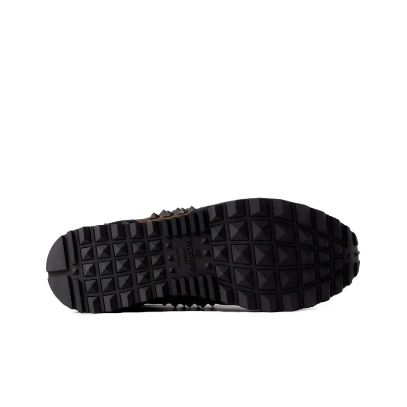Valentino Slip Resistant Low Top Sports Casual Shoes Men's Brown Black-4
