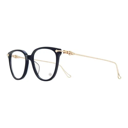 Chrome Hearts Eyeglass Frames Unisex Dark Blue Gold