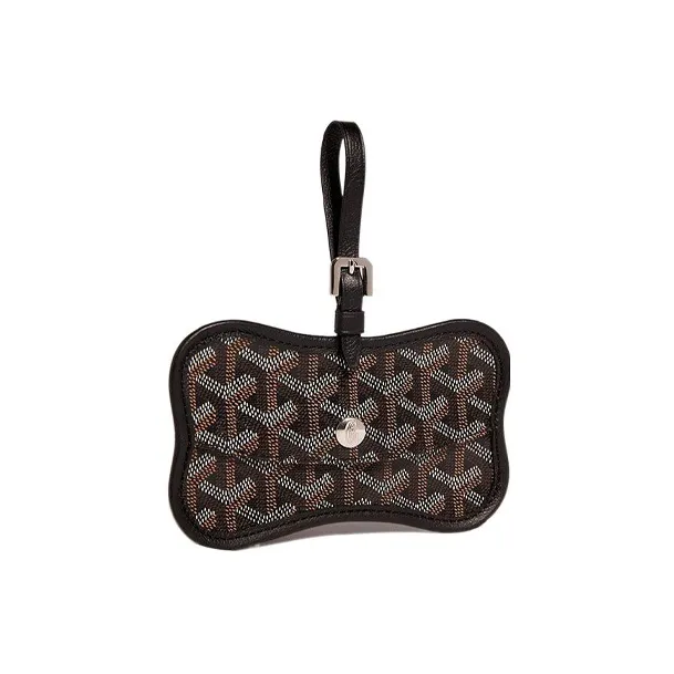 GOYARD Chien Gris Canvas With Leather Pet Bag Merch Unisex Black-0