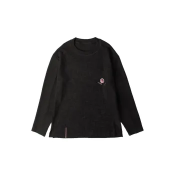 DECESOLO FW22 Crew Neck Loose Fit Straight Long-Sleeved T-Shirt Men's