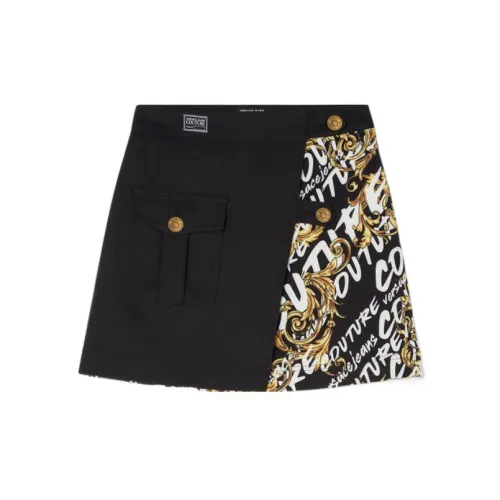 VERSACE JEANS COUTURE Casual Short Skirts Women's Black