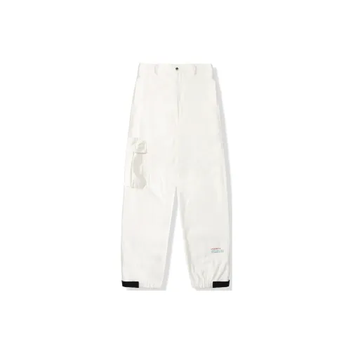 UNVESNO Cargo Pants Unisex White