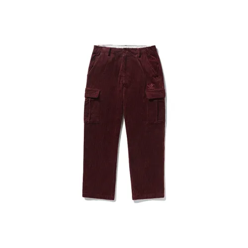 Vision Street Wear Corduroy Series Cargo Pants Unisex Burgundy