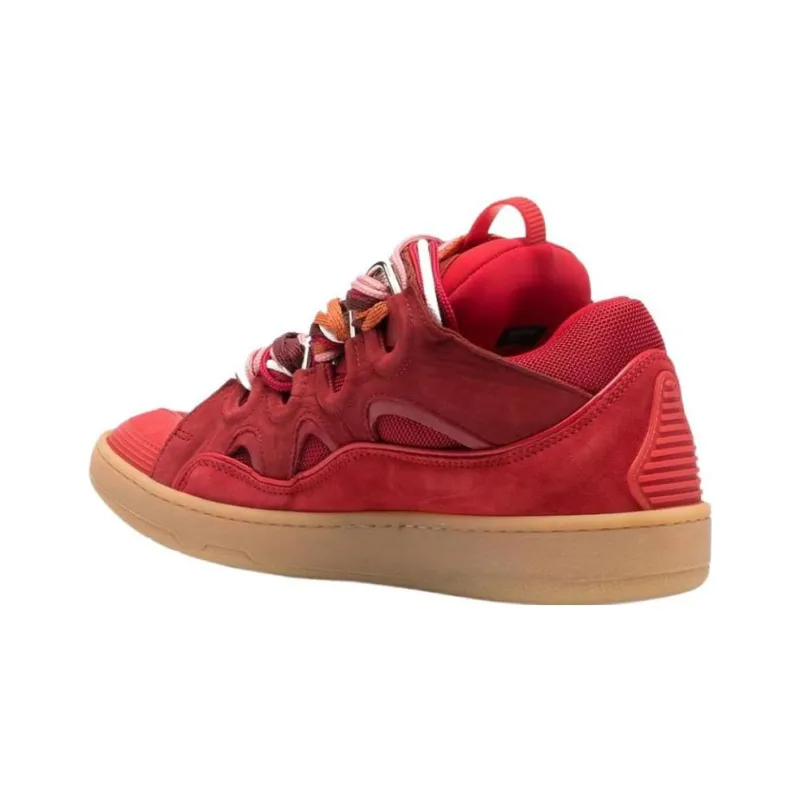 Lanvin Curb Sneaker 'Lipstick'-4